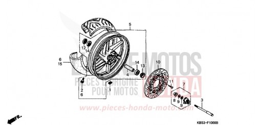 ROUE AVANT NSR125RP de 1993
